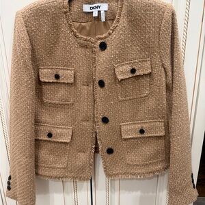 DKNY Brown Tweed Women's Blazer